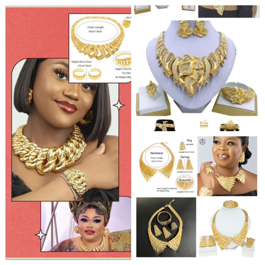 High quality gold plated jewellery sets