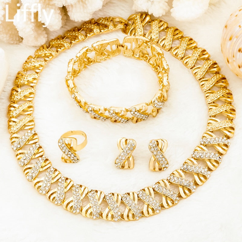 Nigeria/African Ladies Party 18 K Dubai Gold Plated Jewellery Sets