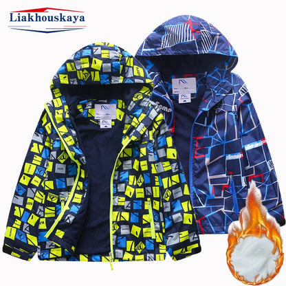 Boys/Children's Windbreaker Jackets/Waterproof Inner Polar Fleece Coat Outwear