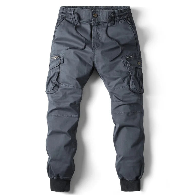 Men's cargo pants, tactical trousers, washed overalls, and streetwear beam pants offer a versatile and casual style for men