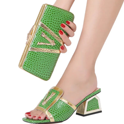 Italian new design shoe & bag set new