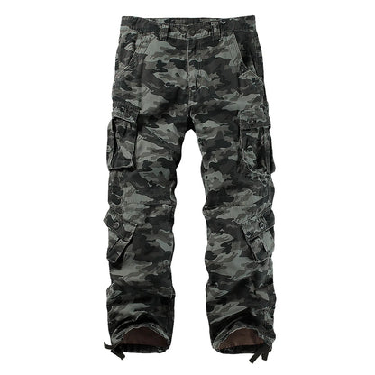 Military Tactical Cargo Pants for Men/Baggy Camouflage Trousers/Luxury Clothing