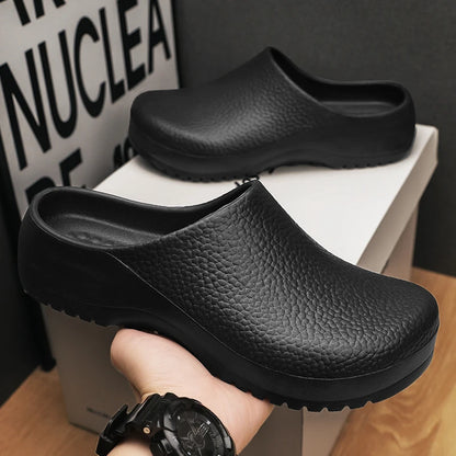 Women Kitchen Shoes Men Water Proof Chef Shoe Comfortable Garden Clogs Shoes Couples Beach Sandal Slippers Oil-proof Shoes