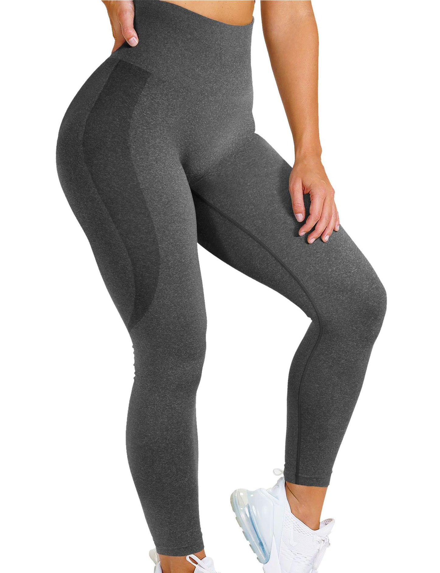 Ladies Hot Style Seamless Jacquard Cropped Yoga/Fitness Pants